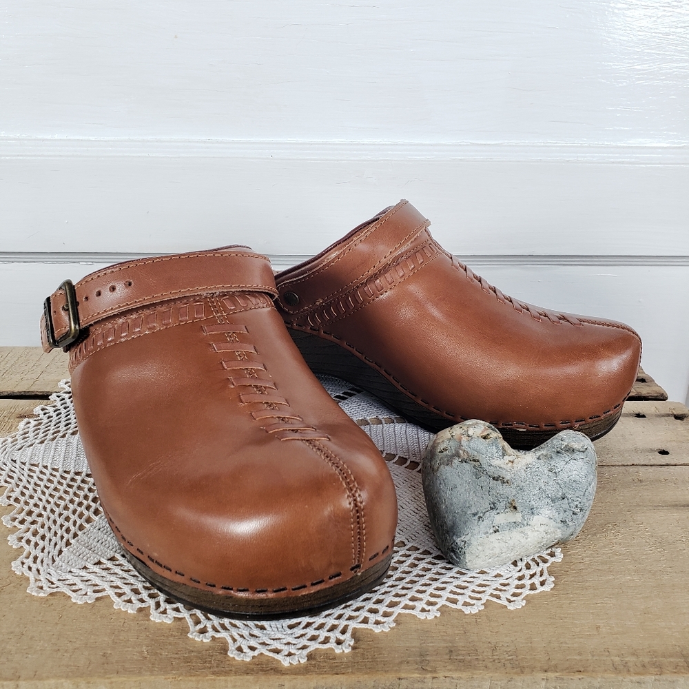 **SOLd*thankyou🌹Dansko Honey Clogs "Ingrid"▪︎Sling-back Braided Mule Slide•EU40 - Picture 4 of 15